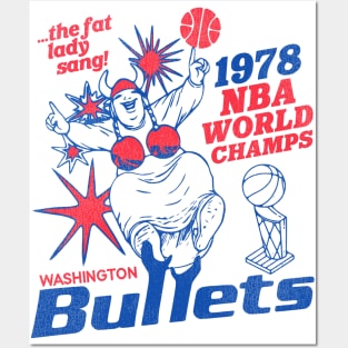 Defunct Washington Bullets 1978 World Champs Posters and Art